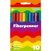 Fiberpennor 10-p Kärnan