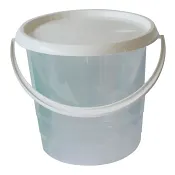 Hink med lock Vit 5l Nordiska Plats AB