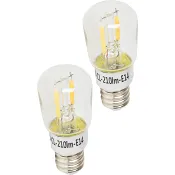 LED Päronlampa E14/11W 2-pack ICA