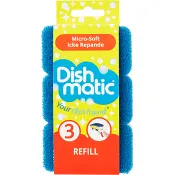 Diskborste Refill Blå 3-pack Dishmatic