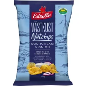 Västkust Nätchips Sourcream & Onion160g Estrella