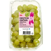 Gröna kärnfria druvor 500g Thompson Seedless Klass 1 ICA