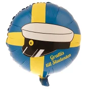 Folieballong Flagga &amp; studentmössa