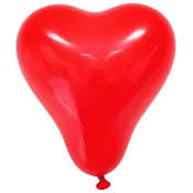 Ballong Hjärtformad Röd 8-p