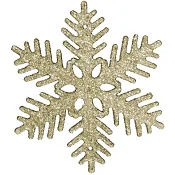 Snöflingor Guld 10cm 6-p Alrik Hedlund