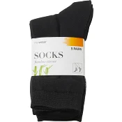 Strumpa Bamboo Svart 44/47 5-p Mywear