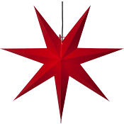 Stjärna Rozen Röd 70cm Star Trading