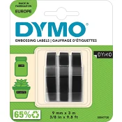 Präglingstejp Dymo Omega svart 3-p Dymo