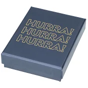 Presentbox Hurra blå 13x10 cm