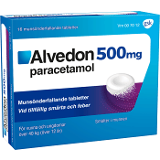 Alvedon Munsönderfallande tablett 500mg 16-p