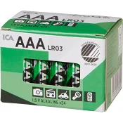 Batteri LR03 AAA 24p ICA