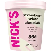 Strawberry white chocolate glass 473ml Nick´s