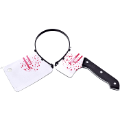 Diadem kniv m blod 20cm Festive