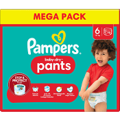 Byxblöjor Baby Dry Pants Strl 6 15+kg Mega pack 70-p Pampers