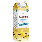 Vaniljyoghurt Mild Mindre Socker 2,5% 1000g ICA