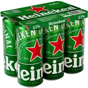 Öl Lager 3,5% 50cl 6-p Heineken