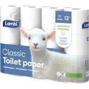 Toalettpapper Classic 12-p Lambi