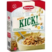 Granola Kick Natural Glutenfri 375g Semper