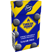 Godispastiller Tyrkisk Peppar socker fri 40g Fazer