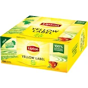 Svart Te Yellow label 100p Lipton