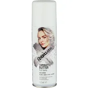 Färgspray Temporary Glitter Silver 125ml Rebellious