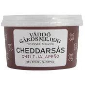 Cheddarsås Chili 200g Väddö Gårdsmejeri