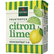 Lättdryck Citron & lime Koncentrat 2dl Kiviks