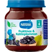 Fruktmos & Katrinplommon 4m 125g Nestle