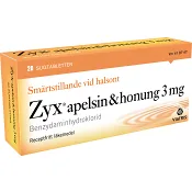 Zyx Apelsin-Honung Sugtabletter 3mg 20-p Zyx