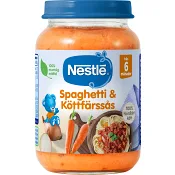 Barnmat Spaghetti & Köttfärssås 6 mån 190g Nestle