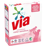 Tvättmedel Color Sensitive Parfymfri 1,5kg Via