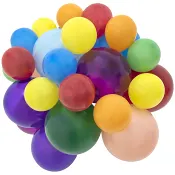 Ballong mixade färger 40-p Happy Party