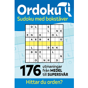 Orduko: Sudoku med bokstäver: 176 utmaningar från medel till supersvår