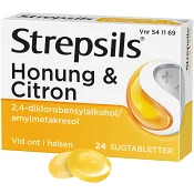 Strepsils Honung & citron Sugtablett 24-p