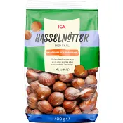 Hasselnötter med skal 400g ICA