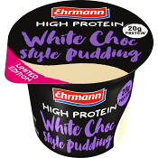 Proteinpudding Vit choklad 200g Ehrmann