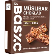 Muslibar Choklad 6-p 150g ICA Basic