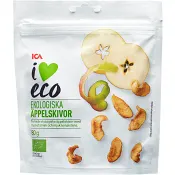 Torkade äppelskivor Ekologisk 80g ICA I love eco