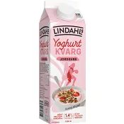 Yoghurtkvarg Jordgubb 1,4% 1000g Lindahls