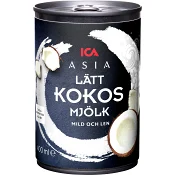 Kokosmjölk Lätt 400ml ICA Asia