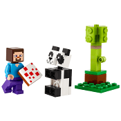 LEGO Minipåse Steve o Baby Panda 30672