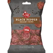 Salami chips black peppar 70g Göl