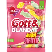Godispåse Gott & Blandat Juicy Giants Fruktsmak 170g Malaco