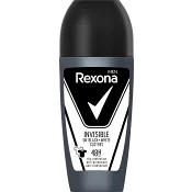 Deodorant 48h Invisible On Black & Whitei Roll-on 50ml Rexona