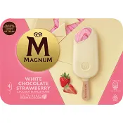 Glass Magnum White Chocolate Strawberry 4-p Magnum