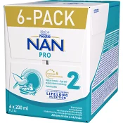 NAN Pro 2 drickfärdig 6x200ml Nestle