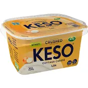 Cottage cheese Crushed Lök 2.4% 250g KESO®