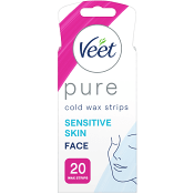 Vaxremsor Pure Sensitive Ansikte 20-p Veet