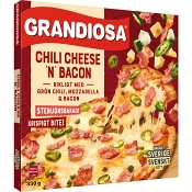Pizza X-tra allt Chili Cheese Bacon 350g Grandiosa