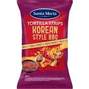 Tortilla Strips Korean Style BBQ 185g Santa Maria